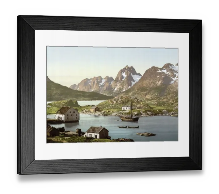 Framed Print : Raftsund, the waterway between Lofoten and Vesteralen Framed Print : Raftsund, the waterway between Lofoten and Vesteralen