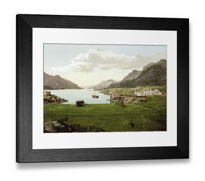 Framed Print : Raftsund, the waterway between Lofoten and Vesteralen Framed Print : Raftsund, the waterway between Lofoten and Vesteralen