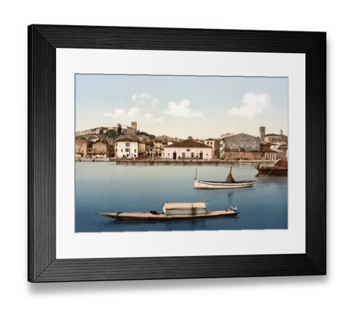 Framed Print : General view, Desenzano, Lake Garda