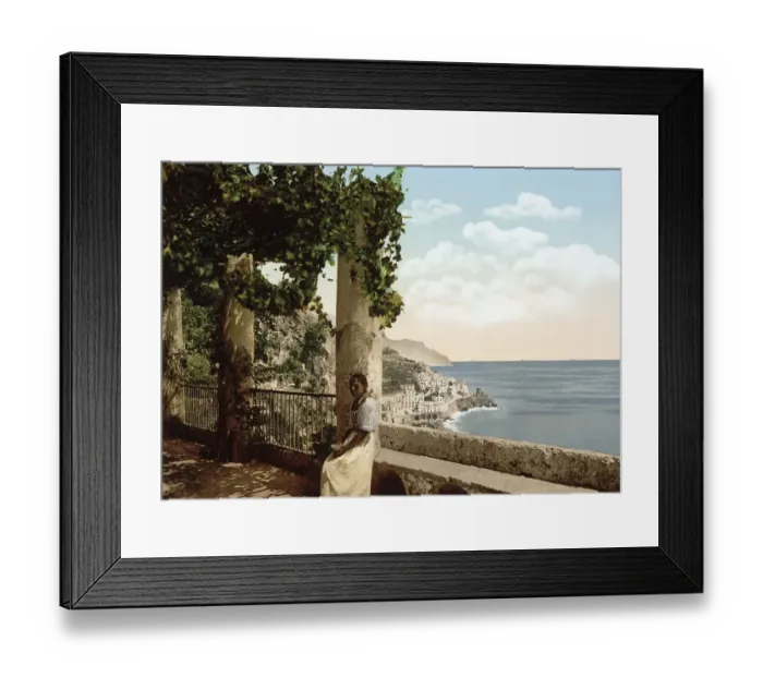Framed Print : Amalfi, von den Capuccini, Neapel Framed Print : Amalfi, von den Capuccini, Neapel