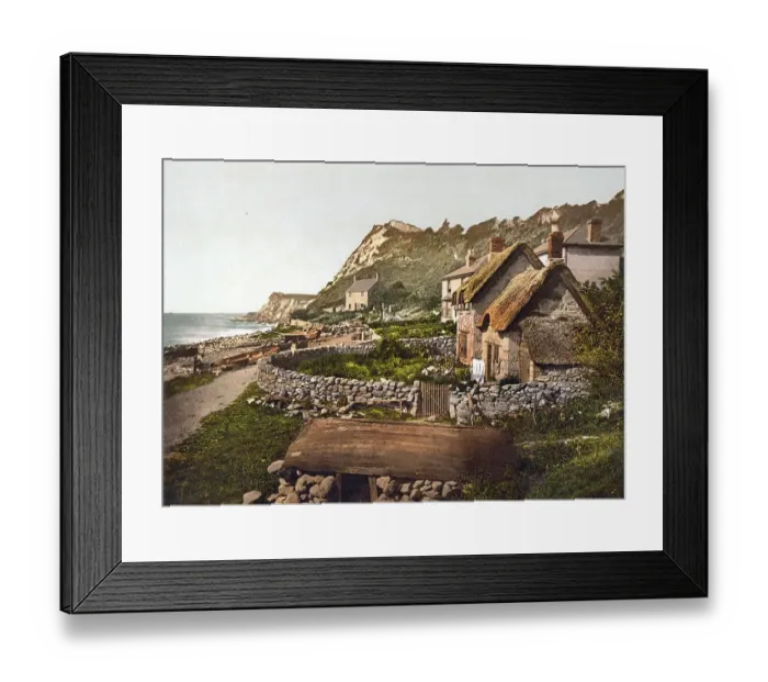 Framed Print : Kueste in der Naehe von Shanklin