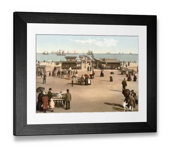 Framed Print : Der Anlegesteg, Yarmouth, England  /  The jetty