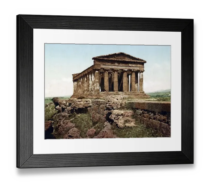 Framed Print : The Temple of Concordia in Agrigento