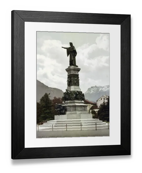 Framed Print : Dante Monument, Trento, Trentino