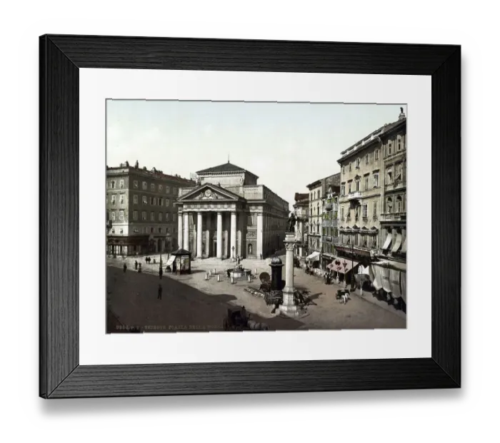 Framed Print : Piazza della Borsa, Trento, Trentino