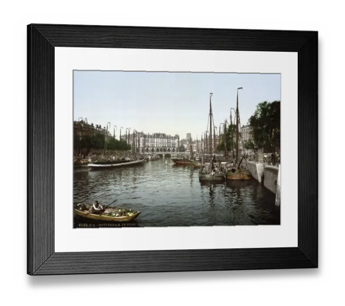 Framed Print : The harbour, Rotterdam, Holland
