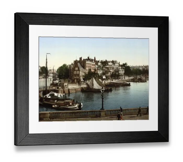 Framed Print : Spanish Quay, Rotterdam, Holland, c