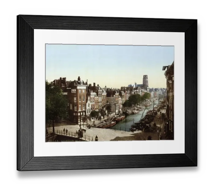 Framed Print : Delft-Vaart, Rotterdam, Holland, c