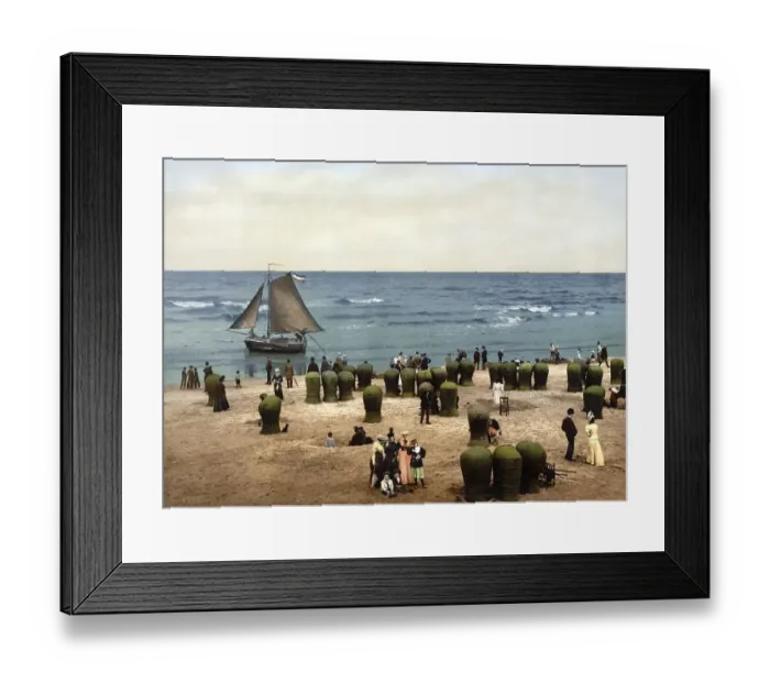 Framed Print : The beach, Scheveningen, Holland