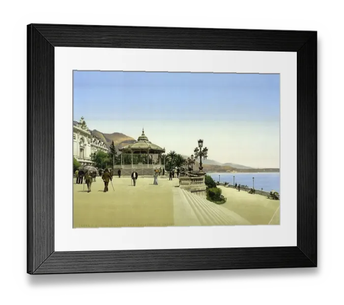 Framed Print : Entrance to the casino, the terrace
