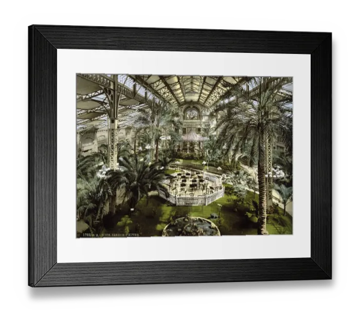 Framed Print : The conservatory, interior view