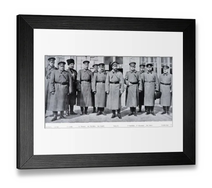 Framed Print : Tsar Nicholas II and the Imperial Suite at the Mohilev Headquarter Framed Print : Tsar Nicholas II and the Imperial Suite at the Mohilev Headquarter