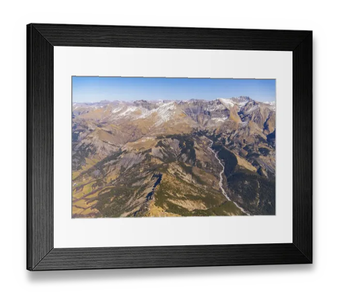 Framed Print : Aerial view of the crash site of Germanwings Flight 9525 in the middle of the picture Framed Print : Aerial view of the crash site of Germanwings Flight 9525 in the middle of the picture