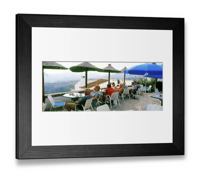 Framed Print : View from a restaurant in Frigiliana Framed Print : View from a restaurant in Frigiliana