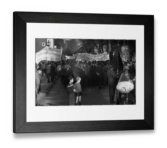 Framed Print : A wave of outrage swept the Ruhr area when the Hansa colliery was closed