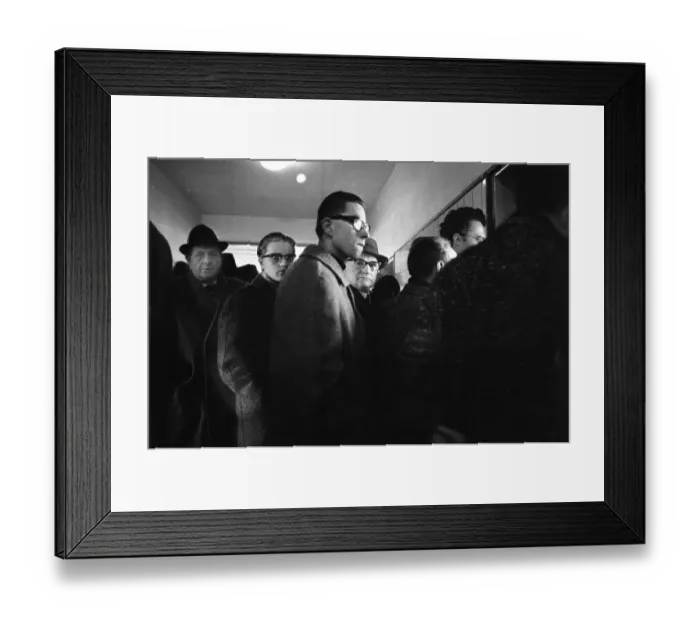 Framed Print : Unemployed at the Dortmund Labour Office in 1966