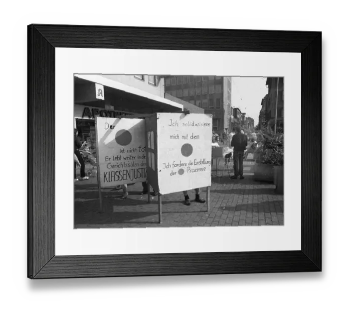 Framed Print : A collection of signatures by students opposed the sentencing of Red Dot activists