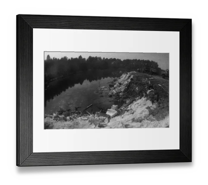 Framed Print : Partly in waters, toxic substances were disposed of on the premises of the chemical company Orm Bergold in 1971 Framed Print : Partly in waters, toxic substances were disposed of on the premises of the chemical company Orm Bergold in 1971
