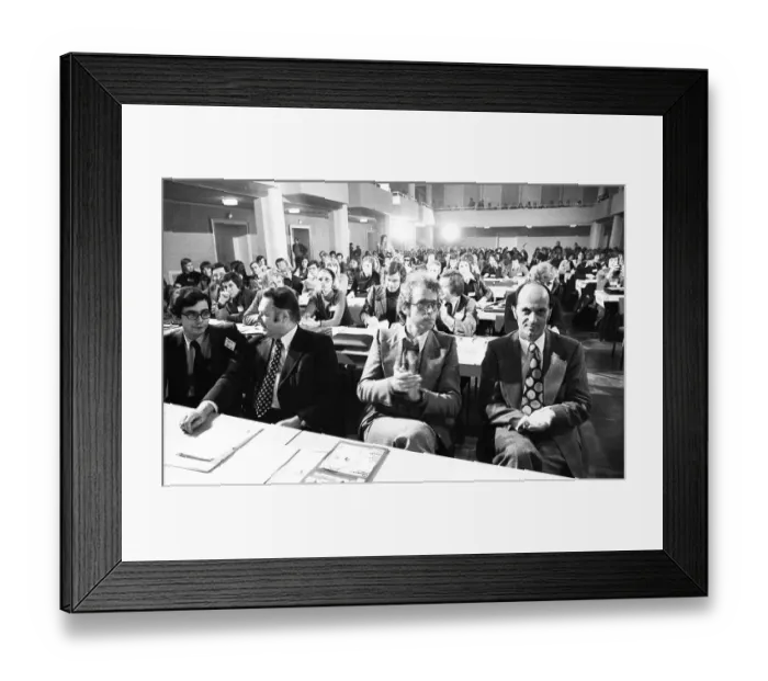 Framed Print : The joint school congress of the Junge Union and part of the Christian Democratic Party (CDU) on 14