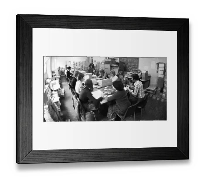 Framed Print : The work of the Central Admissions Office for Study Places (ZVS) on 26