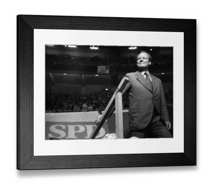 Framed Print : An election rally of the Social Democratic Party of Germany (SPD) on 23 Framed Print : An election rally of the Social Democratic Party of Germany (SPD) on 23