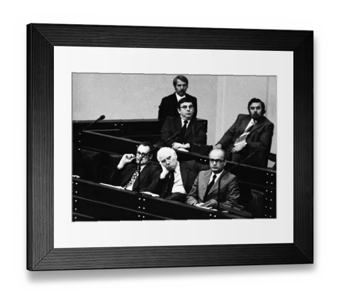 Framed Print : The German Bundestag with the debate on the Radical Decree on 15
