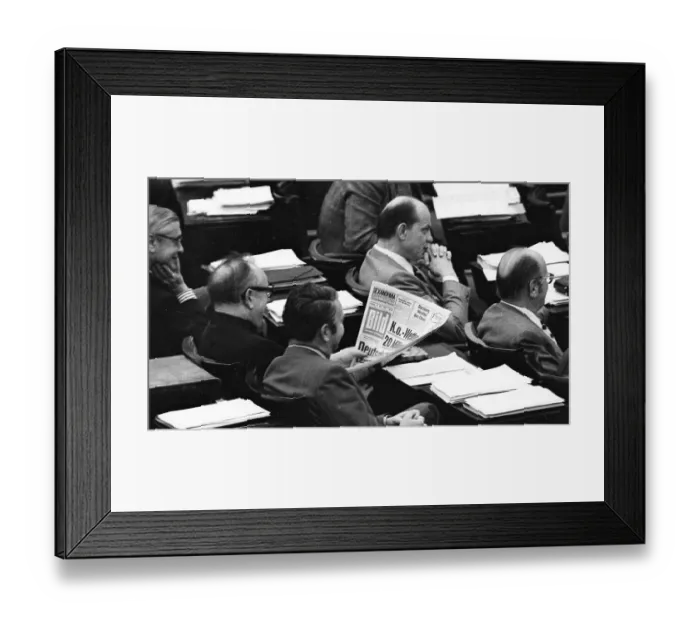 Framed Print : The German Bundestag with the debate on the Radical Decree on 15 Framed Print : The German Bundestag with the debate on the Radical Decree on 15