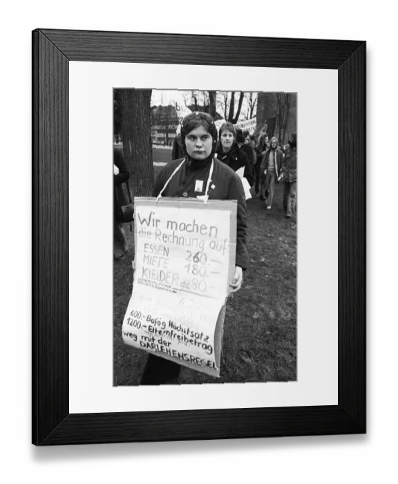 Framed Print : Students, mostly from universities in North Rhine-Westphalia Framed Print : Students, mostly from universities in North Rhine-Westphalia