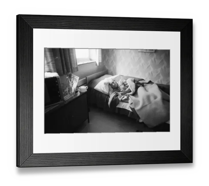 Framed Print : Resident and operation of an old people's home of the AWO (Arbeiterwohlfahrt) on 07 Framed Print : Resident and operation of an old people's home of the AWO (Arbeiterwohlfahrt) on 07