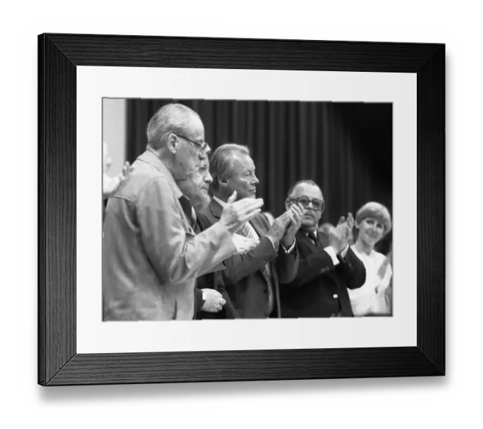 Framed Print : Election Party Congress of the SPD on 09