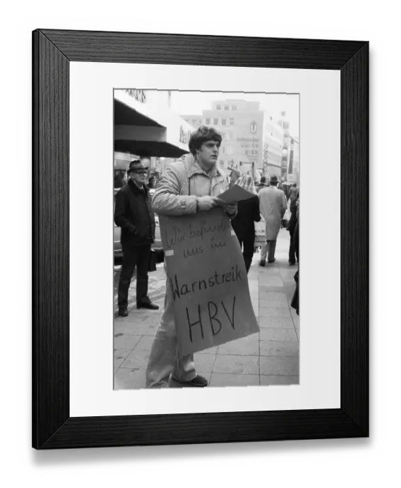 Framed Print : The trade union Handel, Banken
