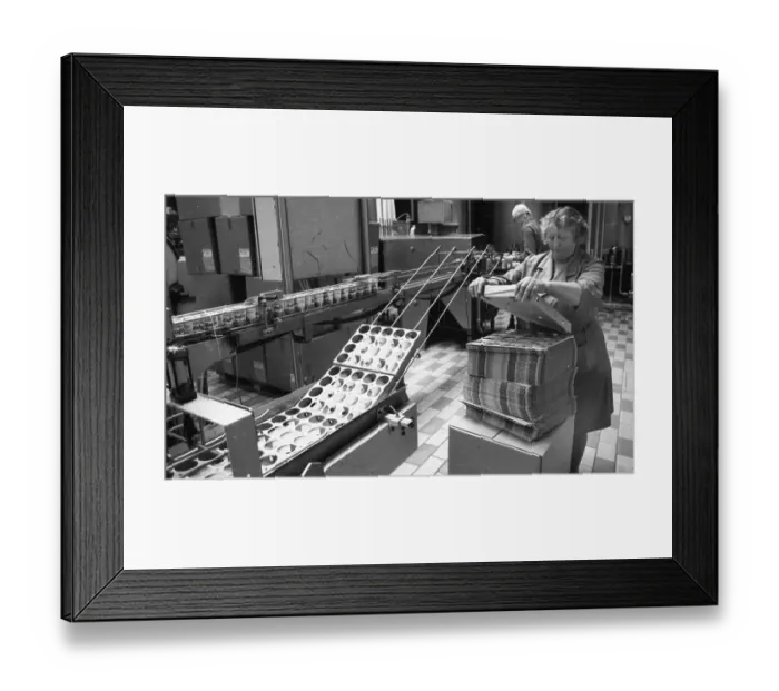Framed Print : Milk processing at Westmilch on 20