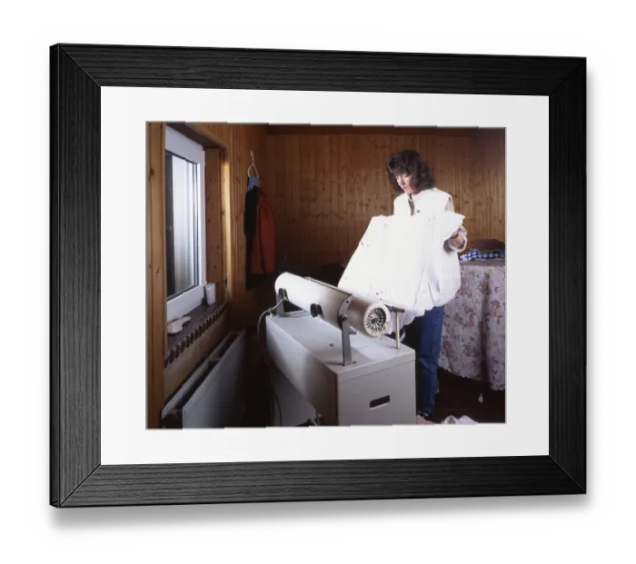Framed Print : The housework of a housewife, here on 01