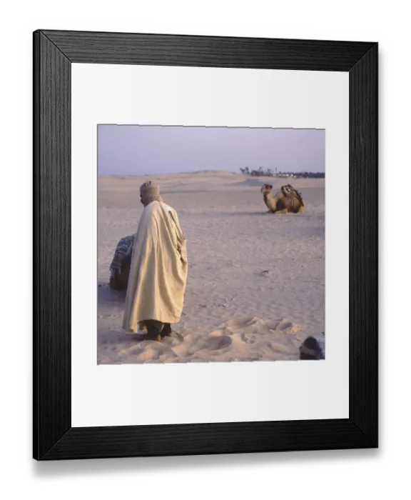 Framed Print : Tunisia with Hammamet by the sea on12