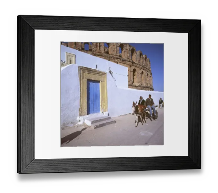 Framed Print : Tunisia with Hammamet by the sea on12
