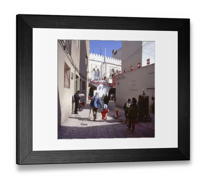 Framed Print : Tunisia with Hammamet by the sea on12