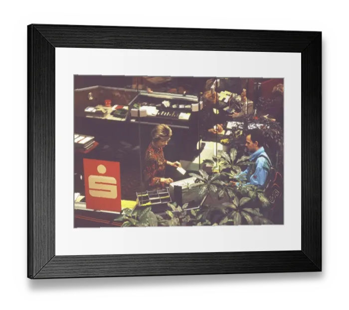 Framed Print : The work of the employees, here on 18