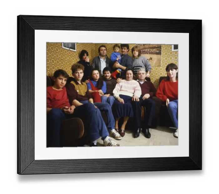 Framed Print : Encounters of people in Germany