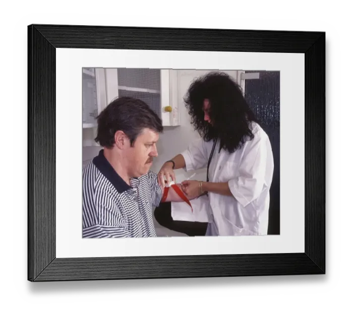 Framed Print : Preventive care in a family doctor's practice Framed Print : Preventive care in a family doctor's practice