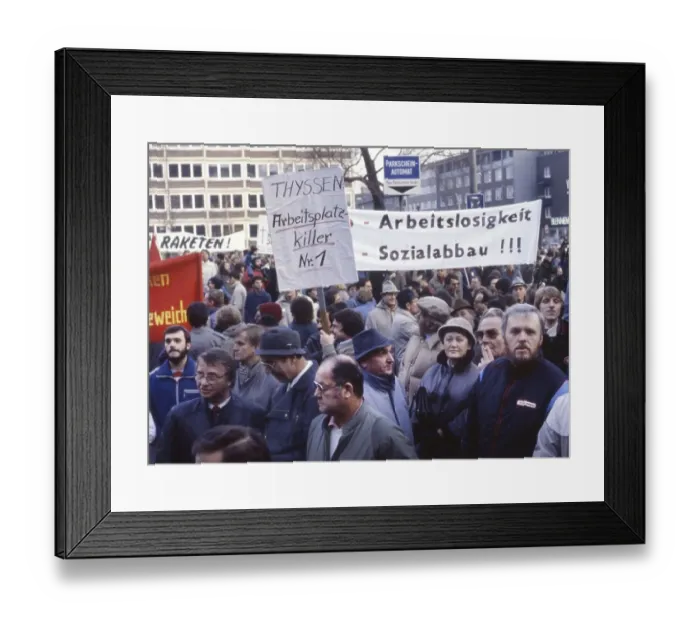 Framed Print : DEU, Germany: Historical slides from the 84-85 r years