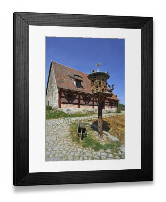 Framed Print : Farm, built in 1684, rebuilt around 1850 Framed Print : Farm, built in 1684, rebuilt around 1850