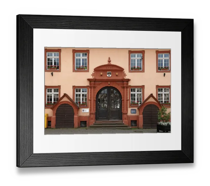 Framed Print : Entrance portal of the former Korn und Kaufhaus from 1696 Framed Print : Entrance portal of the former Korn und Kaufhaus from 1696