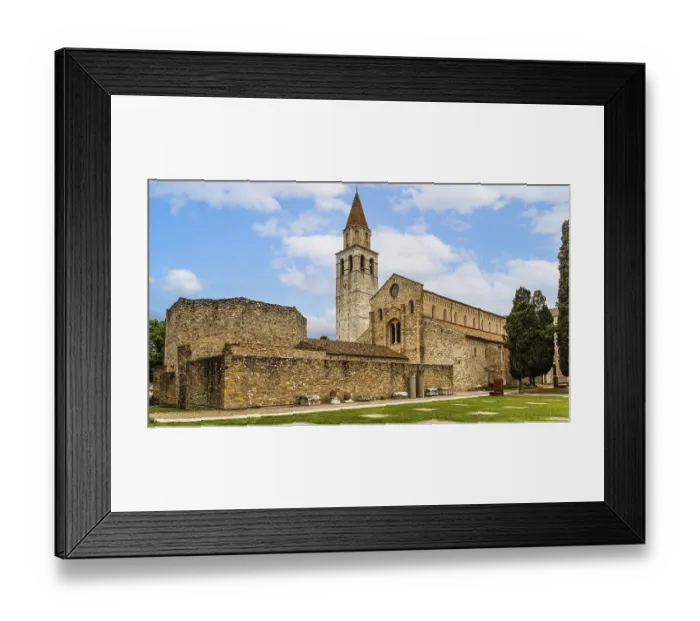 Framed Print : Basilica of Aquileia from the 11th century
