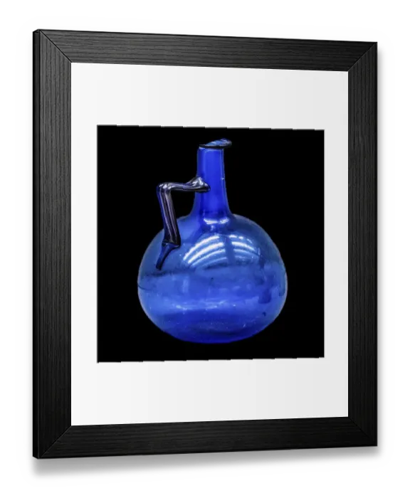 Framed Print : Globular belly jug, glass jugs and bottles from the 1st-3rd century