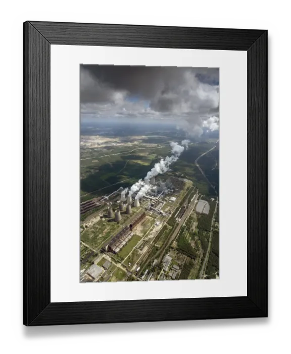 Framed Print : The Boxberg power plant, Upper Sorbian Hamorska milinarnja