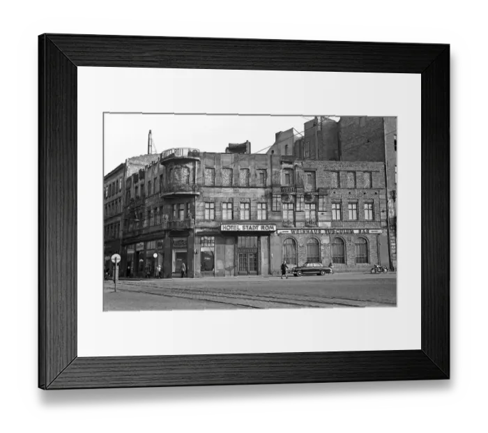 Framed Print : Central Theatre, Ruin, 1954, Bosestrasse