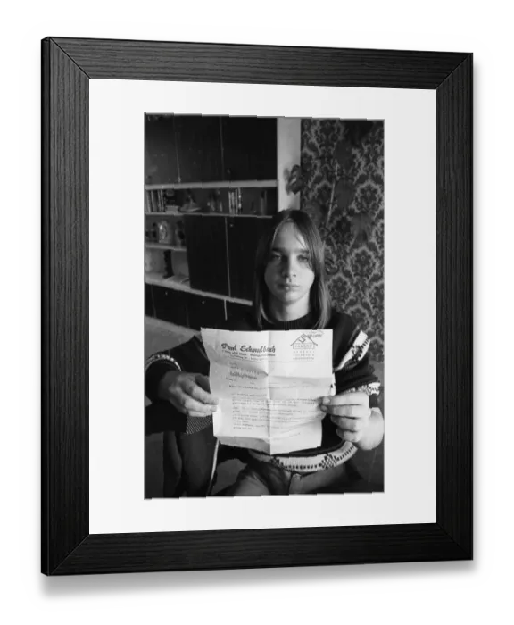 Framed Print : Unemployed or without an apprenticeship after leaving school was not uncommon in the 1970s