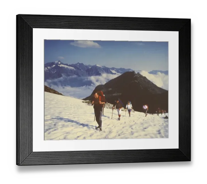 Framed Print : Mountain hiking in the Allgaeu
