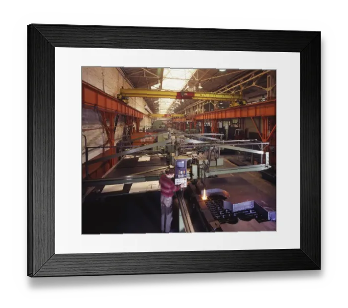 Framed Print : Mechanical engineering, Hemer at the company Sundwiger Eisenwerke Framed Print : Mechanical engineering, Hemer at the company Sundwiger Eisenwerke