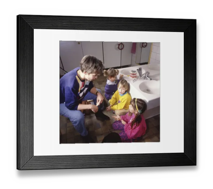 Framed Print : This kindergarten, here on 5.3
